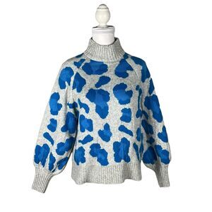 H&M Chunky Oversized Animal Print Sweater Size S